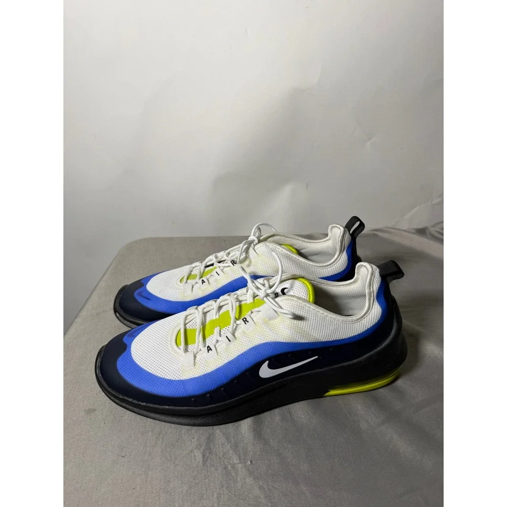 Nike Air Max Axis White Blue Volt Mens Running Shoes AA2146-109 Size 11